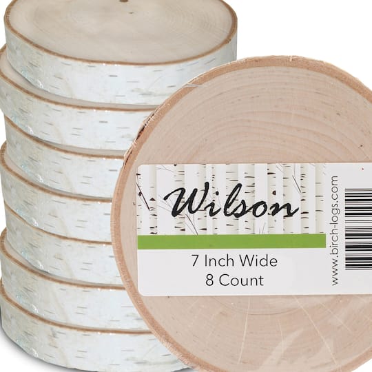 Wilson® Enterprises 7" Thick Birch Rounds, 8ct.